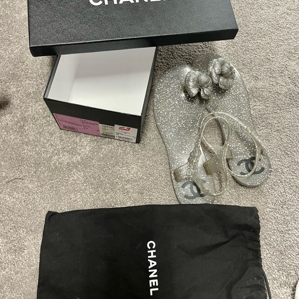 Thongs Dark Silver